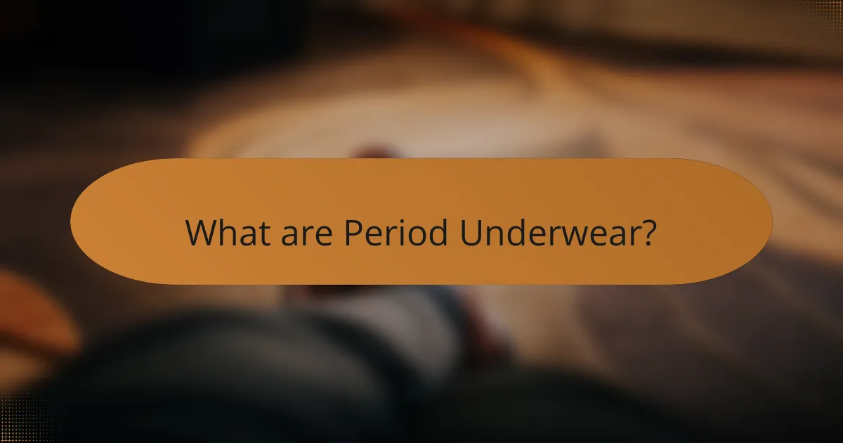 What are Period Underwear?