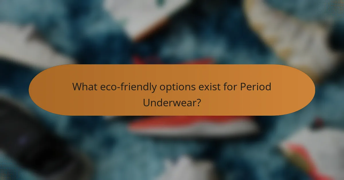What eco-friendly options exist for Period Underwear?